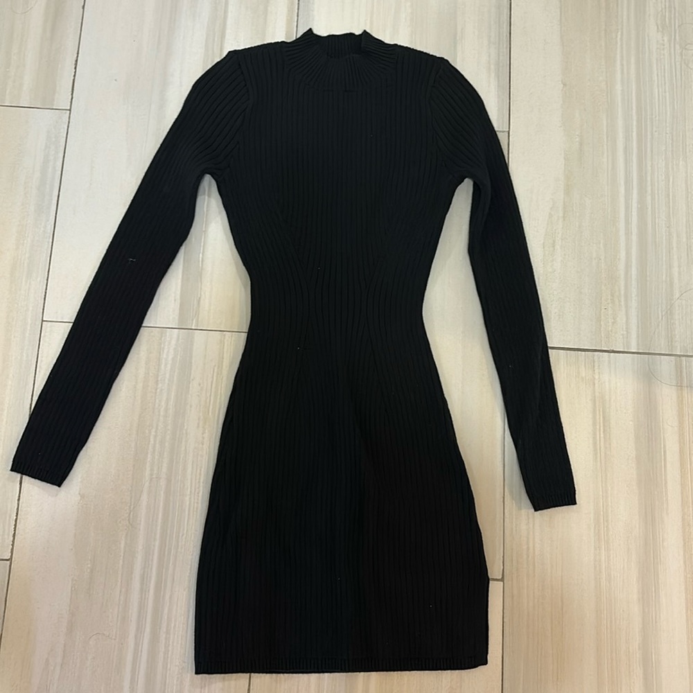 Knit sweater dress